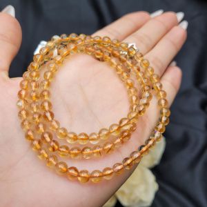 Chuỗi 3v Thạch anh tóc vàng 5li+ - Phong Thủy TUDO