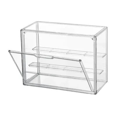 Tủ Trưng Bày Acrylic Trong Suốt 3 Tầng Có Thể Xếp Chồng Bảo Vệ Với Cửa Từ Tính Dùng Để Đựng Mô Hình Nhân Vật Hành Động