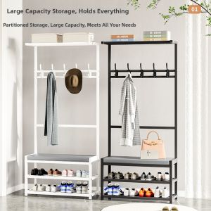 WEIMEIYUAN | Multi-functional Shoe and Clothes Rack Integrated Design Simple Style