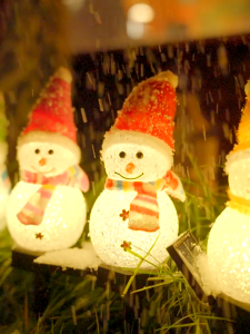 AIMO Christmas LED lights snowman outdoor solar lawn courtyard decorative lights balcony scene layout lights