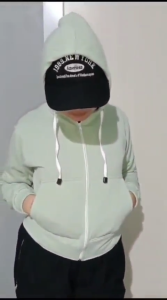 jaket wanita / Jaket zipper wanita polos warna peach / Berkahku Shop