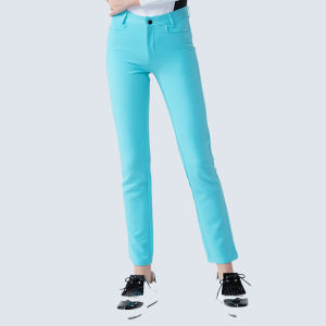 กางเกงกอล์ฟขายาวผู้หญิงฤดูร้อนระบายอากาศแห้งเร็วทรงกระบอกไม่ต้องรีดเข้ารูปใส่แล้วดูผอมเพรียวชุดผู้หญิง Golf กางเกงกีฬาผ้ายืด