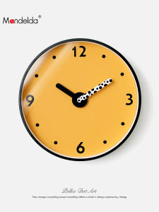 นาฬิกาตั้งโต๊ะแบบเรียบง่าย Mandelda ไม่ต้องเจาะ นาฬิกาติดผนังแบบเงียบๆ สไตล์ยูโรเปียนที่สวยงามสำหรับห้องนั่งเล่น
