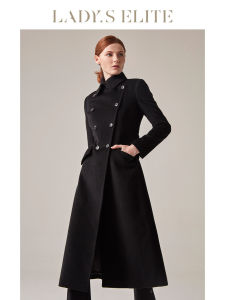 LadyS Elite | Wool Cashmere Blend Tweed Coat