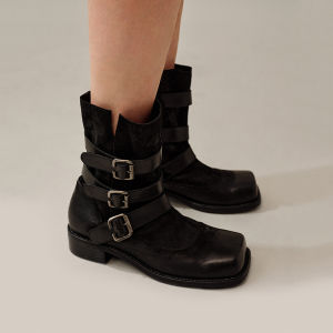 Spring Practical Engineer Mid-calf Boots