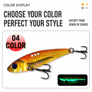 Hopeblaze Dragon Tooth VIB Zinc Alloy Lure  Luminous Laser Vibration Bait Long Cast For Bass Pike Brown Trout Grouper Bream