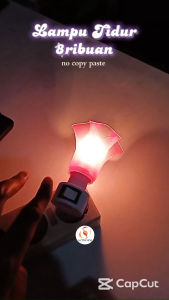 Lampu Tidur Dinding Bohlam Cabe Murah Berkualitas Praktis Langsung Pakai