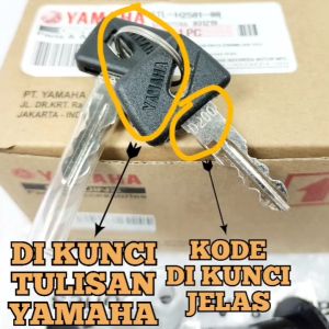KUNCI KONTAK PLUS KUNCI JOK ASLI ORIGINAL YAMAHA MIO KARBU 5TL KUALITAS ASLI ORIGINAL YAMAHA YGP PASTI PRESISI AWET DAN DIJAMIN MANTAP MIO KARBU MIO SPORTY MIO SMILE STOP KONTAK