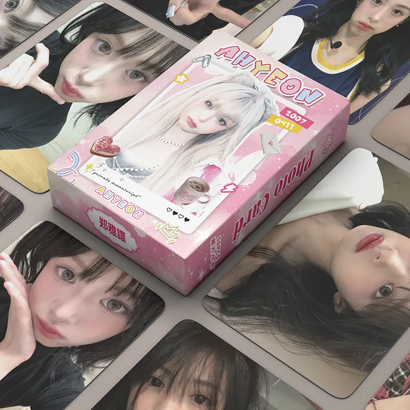 50pcs/box BABYMONSTER Ahyeon Laser Card Photocards LOMO Card KPOP