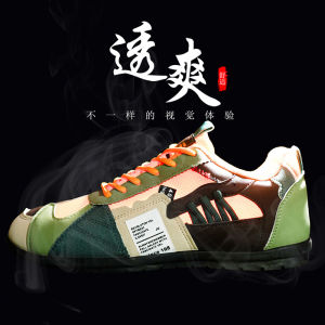 Mens Breathable Sports Shoes Thick Bottom Heightening Summer Trendy Dequn Casual Shoes Lightweight Rubber Outsole