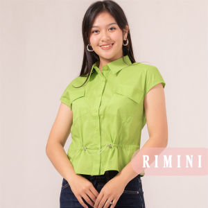 RIMINI - Atasan Wanita Bluss Holiday Serut Pinggang Katun Premium XS-XL - Josslyn Top 7240
