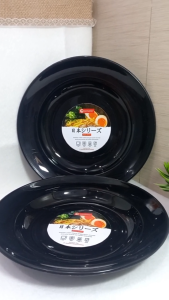 Piring Plastik Awet / Piring Anti Pecah / Piring Anak Kos (Hitam)