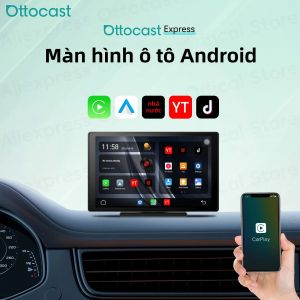 Màn Hình Cảm Ứng Ô Tô Android Ottocast Express 9 Inch Hỗ Trợ CarPlay Không Dây Và Android Auto Phụ Kiện Đa Năng Cho Netflix YouTube TikTok