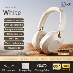 iKF Solo Pro Adaptive Intelligent Noise Reduction Headphone ANC Transparency Mode 360° Spatial Sound Effects Earphone Hi-Res Low Latency