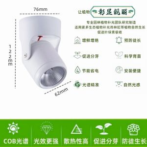 Plant Grow Light Full Spectrum Imitation Sun Illumination Rainforest Cylinder For Home Indoor Led Photosynthesis Growth Spotlight