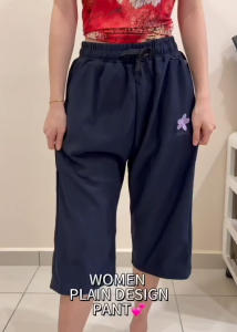 WOMEN CASUAL PLAIN DESIGN PANT/100% COTTON MATERIAL/SELUAR PENDEK COTTON/SELUAR MURAH OFFER/GOOD QUALITY READY STOCK