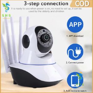 【COD】Original cctv wireless connect phone V380 cctv camera for house wifi 360 wireless outdoor mini camera connect to phone hidden 4k computer ip camera for house v380 pro 1080p