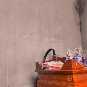 Hoa Văn Trang Trí Bàn Thờ - OP 29 cm - QUANG LƯU ĐỨC - bằng gỗ MDF Thái Lan Chống Ẩm Màu Đỏ Cánh Dán Nâu Óc Chó [KhoaiGo]