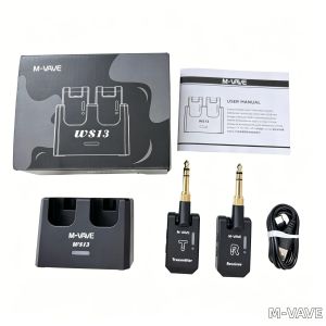 M-VAVE | Bộ Thu Phát Guitar Không Dây M-VAVE WS13 5.8GHz Với Đế Sạc Hệ Thống Âm Thanh Độ Trễ Thấp Dành Cho Guitar Điện Và Bass
