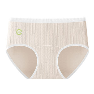 JIAZINI | Medical Grade Womens Cotton Underwear Antibacterial Extended Crotch Mid Waist Triangle Shorts Pure Cotton Comfortable Briefs