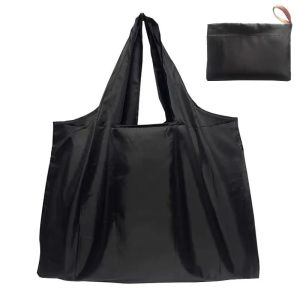 Extra Large Reusable Grocery Shopping Bags Washable Heavy Duty Nylon Foldable Waterproof Eco Friendly Totes Travel Storage Pouch