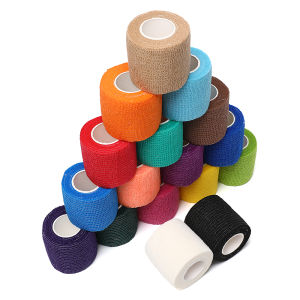 2.5/5/10cm * 4.8m elastic bandage self-adhesive breathable elastic bandage for fixing fingers wrists and legs