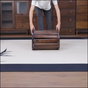 Solid wood stools with detachable portable design Stylish dining table and chairs Multi-functional and space-saving