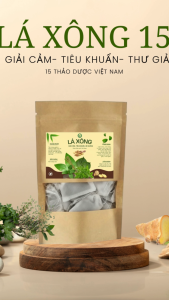 Bột lá xông 15 thảo mộc giải cảm thư giản làm đẹp tăng miễn dịch xông nhà khử khuẩn