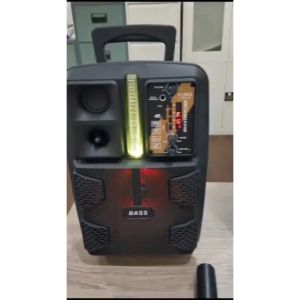 Speaker Bluetooth Full Bass Fleco F-8808 LED Free Mic & Mic Wireless + Remote
