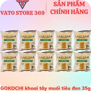 Bánh snack khoai tây GOKOCHI vị tiêu đen gói 24g