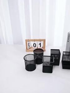 Hộp Đựng Bút Kim Loại Dung Tích Lớn Hình Tròn Sáng Tạo Dùng Để Sắp Xếp Đồ Dùng Và Phụ Kiện Trên Bàn Làm Việc Phong Cách Và Tiện Dụng