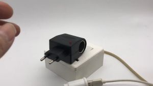 Adaptor Colokan Listrik Car Charger Mobil Converter AC to DC 220V EU Plug 12V 0.5A / Converter colokan mobil EU Plug Car Charger Switch