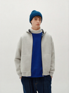 Semir | Winter Plaid Double-faced Hooded Outerwear for Couples