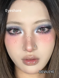 Eyeshare DEVILEYE Cosplay Contact Lens 2pcs White/Black/Red Game Halloween Anime Cosmetic Lense