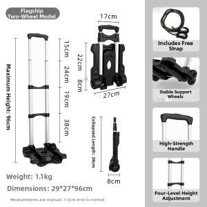 Foldable Shopping Trolley Light and Portable