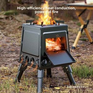 NPC | Portable Folding Outdoor Fire Pit Stainless Steel Cooking and Barbecue Stove