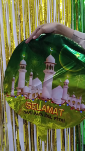 Balon Latex Idul Fitri RAMADHAN KAREEM Lebaran Eid Mubarak 10 Pc