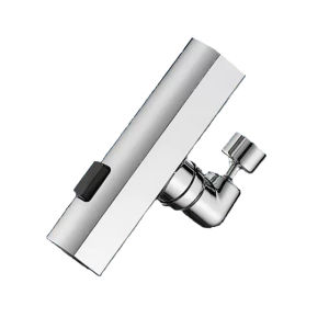 Kitchen Vegetable Sink Waterfall Faucet 3 Modes Water Outlet Faucet Extender Multifunctional Splash-proof Sink Faucet Connector