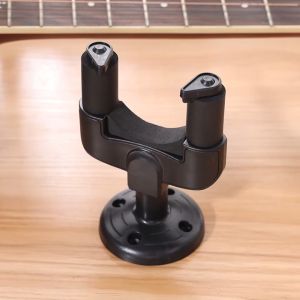 Guitar Hook Wall Mount Holder Display Stand Bracket Hanging Black Coated Protection Easy Install