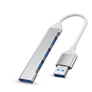USB,TYPEC Hub 4 Ports Multiple USB 3.0 Hub USB,TYPEC Splitter for Laptop Extender for A Port Laptop PC Desktop and More [Ch