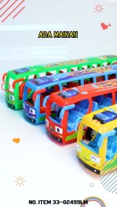 Mainan Miniatur Bus Telolet Basuri Tayo JUMBO  FULL LAMPU DAN SUARA KLAKSON