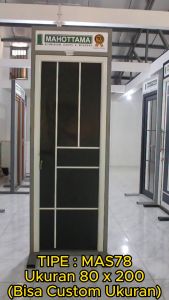 Pintu Aluminium MAS78: Pilihan Terbaik untuk Kamar Tidur & Mandi