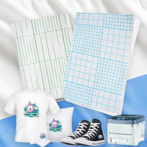 A4 10Pcs Laser Heat Transfer Paper Dark/Light Colours White Laser Printer For DIY T-Shirt Light/Dark Black Fabric Transfer Paper