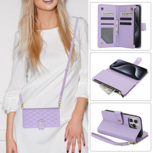 เคสใส่บัตรสำหรับ IPhone15 Pro Max พร้อมสายคล้องในแนวทแยงเคสกระเป๋าใส่เหรียญโทรศัพท์มือถือฝาพับเคสหนังพร้อมเคสช่องใส่การ์ดกระเป๋าเก็บบัตรเคสเคสสำหรับ iPhone 14 Pro Max 15 Plus 13 Promax 11 12 Pro Max XR XS Max 13เคส iPad Mini ด้วยเชือก