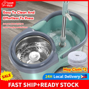 Fortune Home Magic Spin Mop Floor Self Wash Cleaning Mop 360 ° Rotating Mop Wet And Dry Use Cleaning Tools With Spinner Bucket