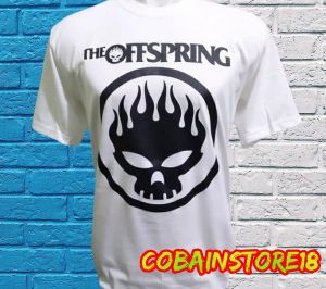 KAOS MUSIK BAND THE OFFSPRING / 100% KATUN COMBED 24S REAKTIF / BUILT UP / PLASTISOL INK / KAOS COD