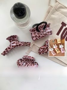 Korean Style Large Size Hair Ties And Hair Bands Fashionable And Versatile Big Cat Pattern Hair Bands New 2024 Hair Accessories