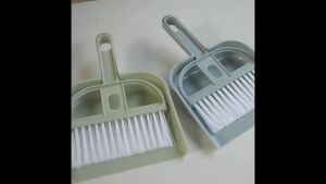 Korean Mini Cleaning Brush Dustpan Set Cleaning Tools Plastic Brush Pole Mini Dustpan Broom Set