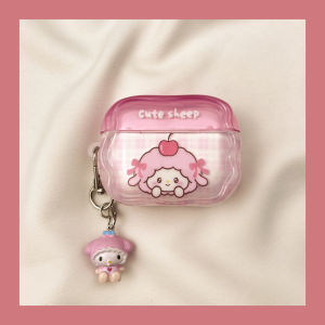Cute Pink Piano Sheep AirPods Case Wireless Bluetooth Protection Cover for  pro Headphones Soft TPU Second Generation
