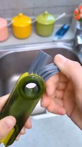 Cọ vệ sinh đa năng dụng cụ vệ sinh cốc bình sữa bình nước xoay 360 3 đầu chức năng
